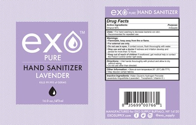 Exo 16 (3 Exo Hand Sanitizer Lavender 16oz)
